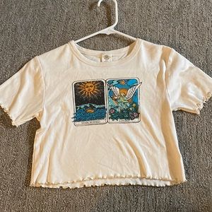 cropped urban outfitters baby tee